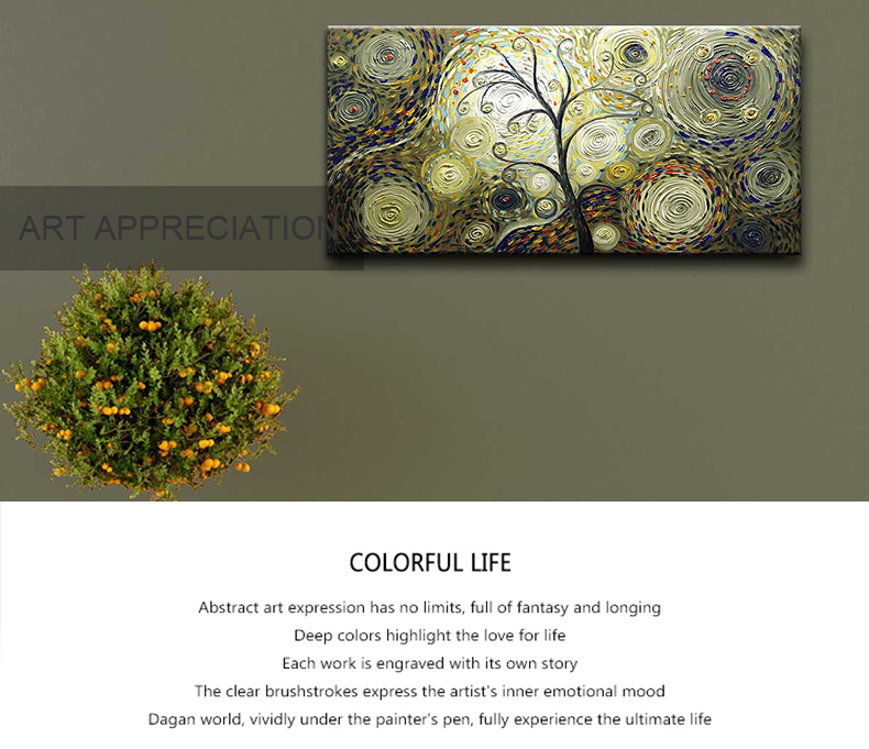 Canvas Paintings Tree Of Life Pictures Art Panoramic Canvas