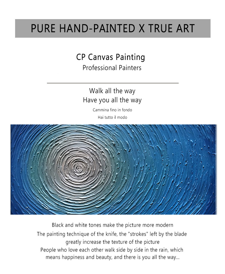 Canvas Art Painting Extra Large White Blue Abstract Art