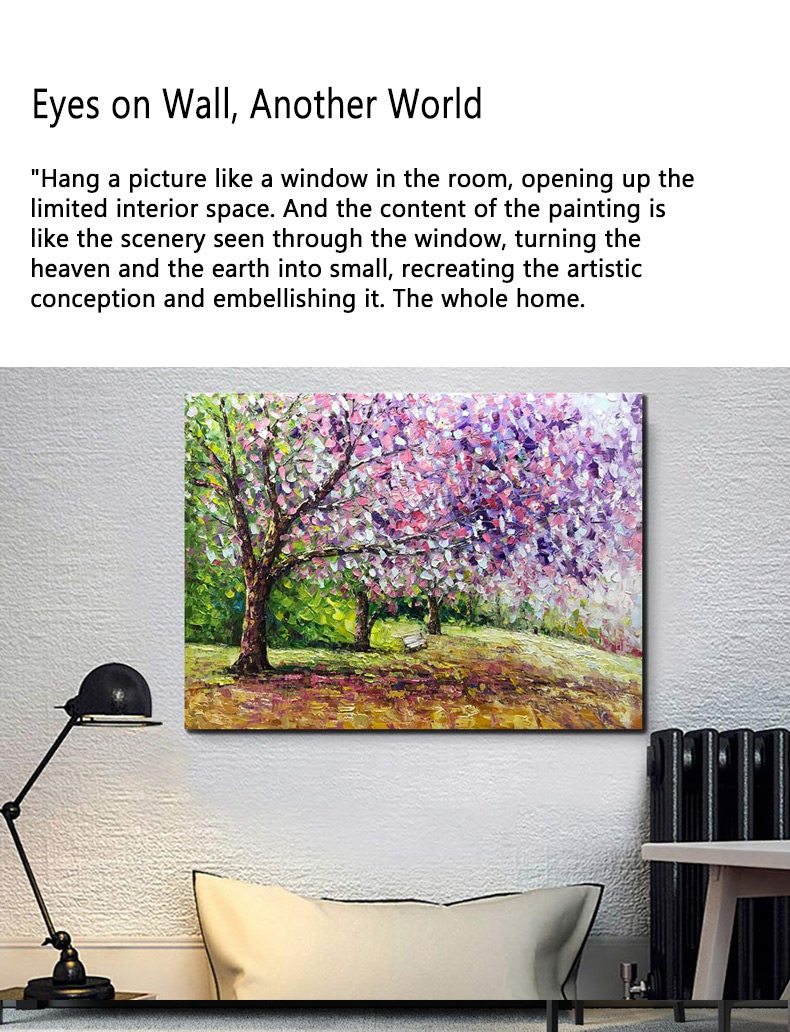 Painting Artwork Cheap Cherry Blossom Tree Canvas