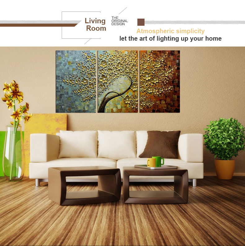 Artwork Wall Art Extra Large Three Piece Wall Paintings