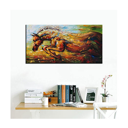 Wall Art Decor Paintings Cheap Running Horses Wall Art