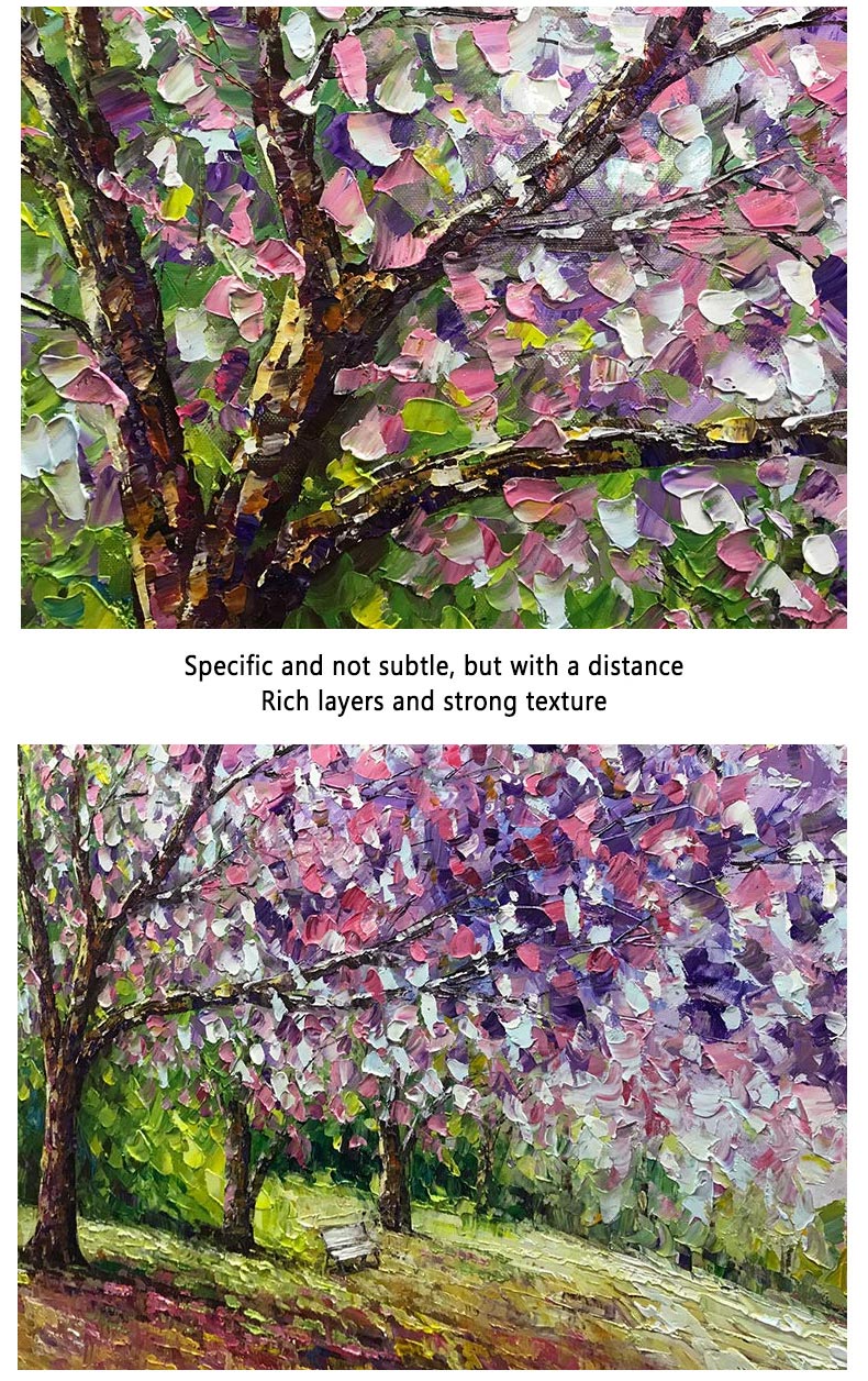 Painting Artwork Cheap Cherry Blossom Tree Canvas
