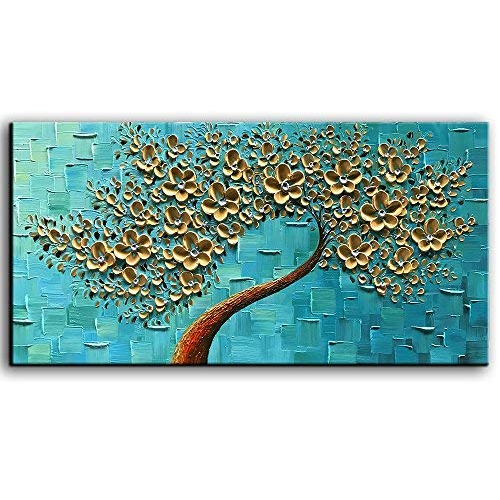 Canvas Painting Artwork Contemporary Rose Gold Artwork