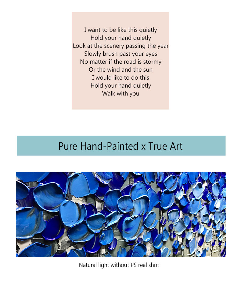 Canvas Wall Paintings Modern Blue And Gray Wall Art