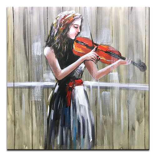 Canvas Wall Art Paintings Contemporary Abstract Violin Painting