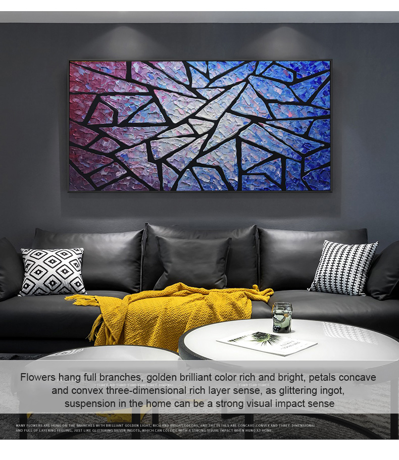 Painting Canvas Artwork Large Graphic Canvas Art Geometric Wall Art