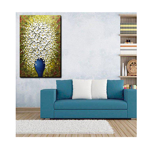 Artwork Painting Contemporary Vase Of Flowers Painting