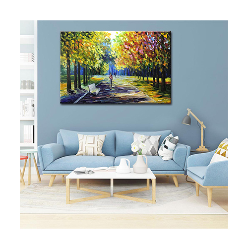 Artwork Canvas Wall Art Original Forest Painting