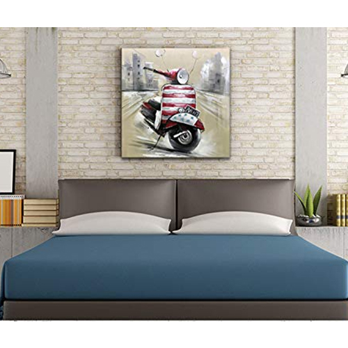 Artwork Painting Contemporary Motorcycle Wall Art