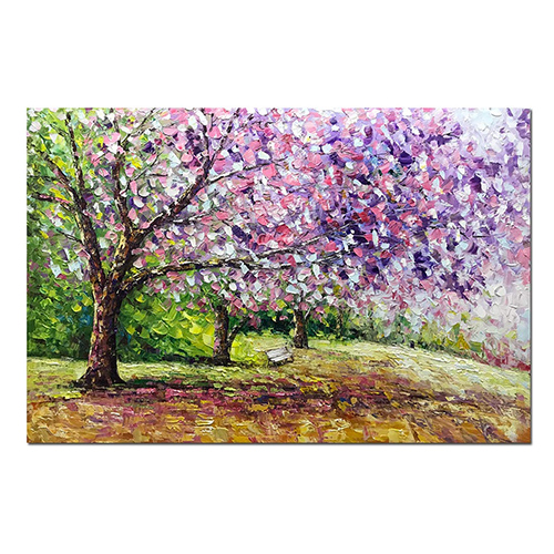 Painting Artwork Cheap Cherry Blossom Tree Canvas