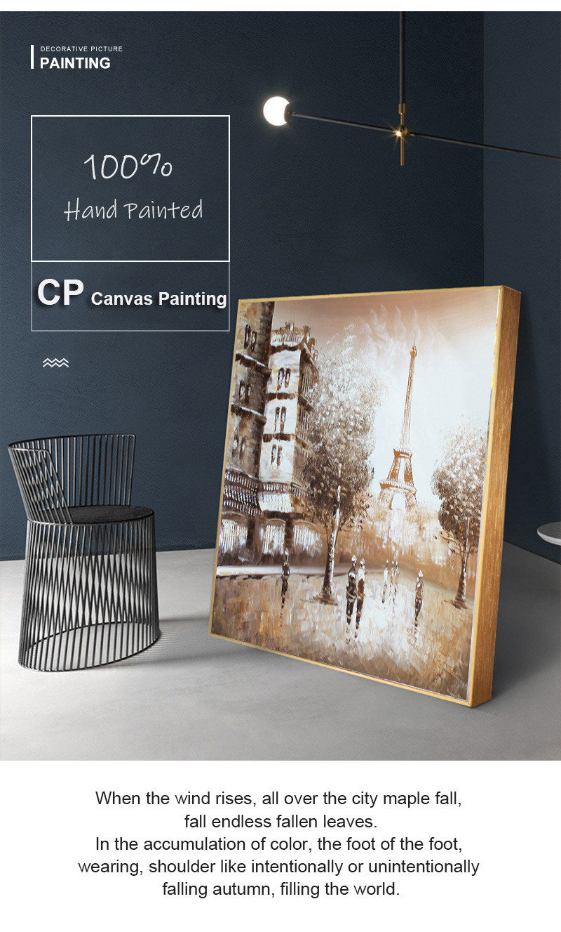 Canvas Paintings Modern Eiffel Tower Acrylic Painting
