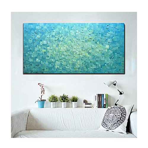 Canvas Painting Original Abstract Navy Wall Art