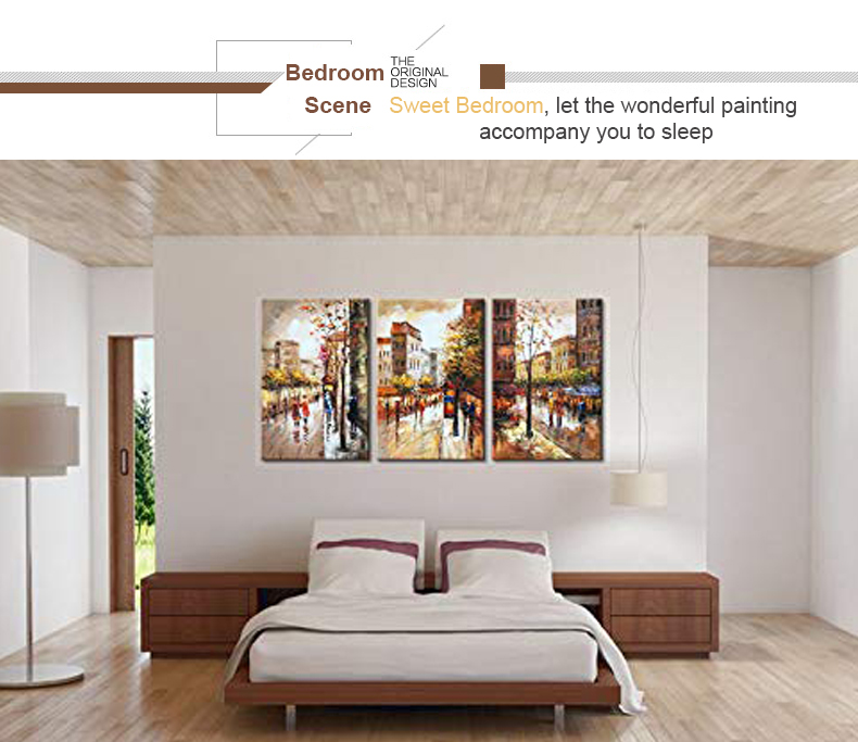 Painting Canvas Wall Hand Painted 3 Piece Abstract Canvas Wall Art