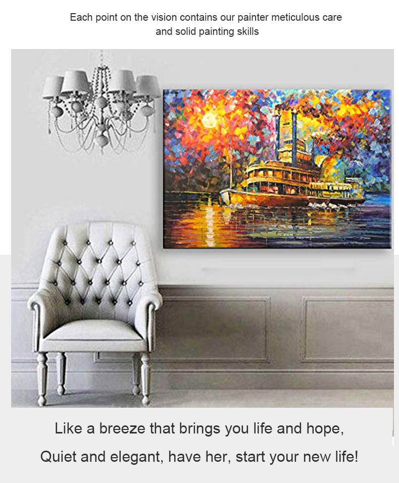 Wall Paintings Cheap Abstract Ship Painting Colorful Abstract Art Paintings