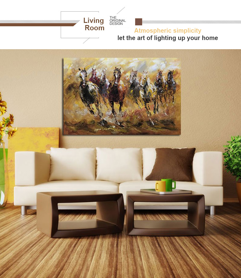 Wall Art Canvas Paintings Modern Horse Racing Wall Art