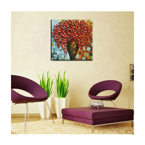 Painting Wall Art Abstract Flower Vase Painting Custom Artwork