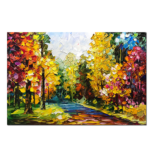 Painting Canvas Artwork Contemporary Oversized Landscape Wall Art