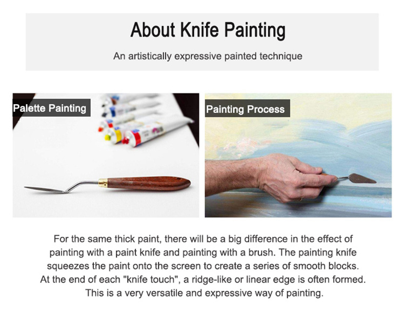 CP Canvas Painting Artists' Hand Hold Knife Palette