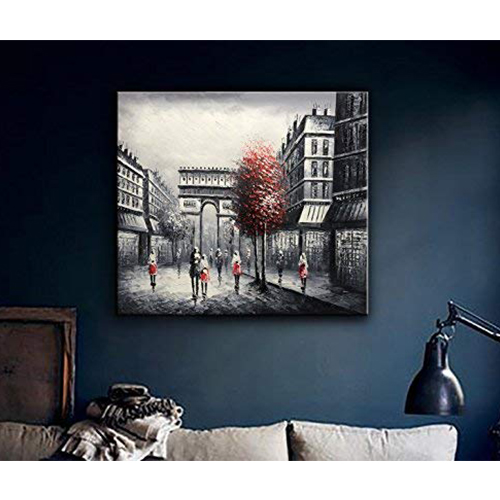 Canvas Wall Art Artwork Abstract Arc De Triomphe Tower Plaza