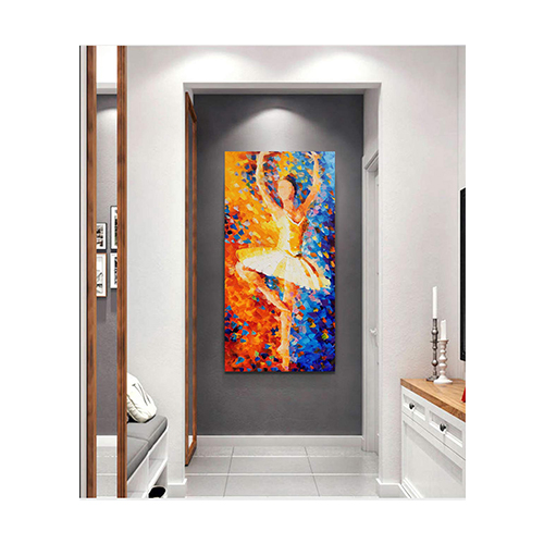 Art Painting Modern Ballet Dancer Oil Painting Large Colorful Canvas Art