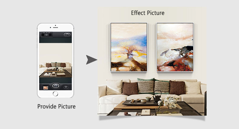 CP Canvas Painting One by One Customer Service Can View the Painting Hanging Effect