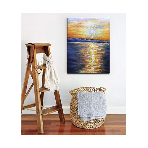 Painting Canvas Artwork Hand Painted Sunrise Canvas Wall Art