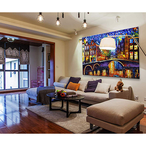 Canvas Wall Paintings Contemporary City View Canvas Art