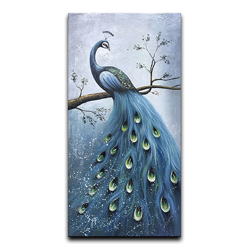 Wall Art Canvas Paintings Large Peacock Pictures On Canvas