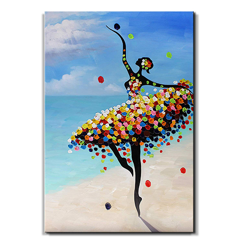 Canvas Wall Paintings Hand Painted Beautiful Girl Painting Images