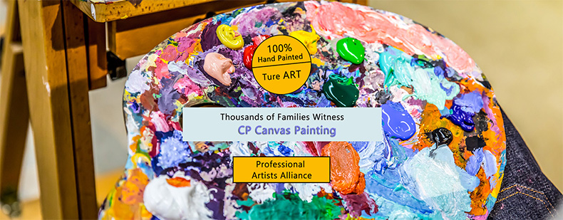 CP Canvas Painting Colorful Acrylic Painting
