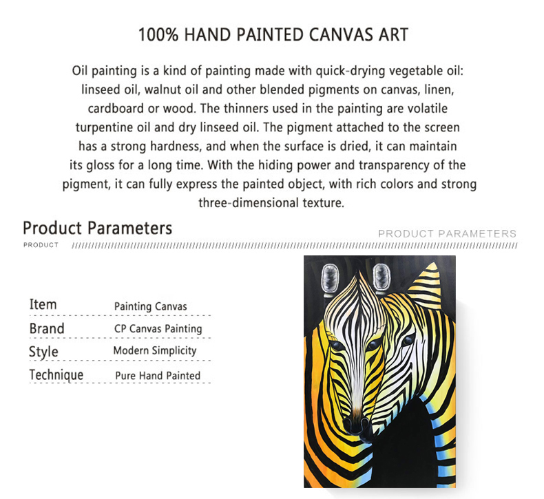 Home Decor Paintings Modern Zebra Canvas Art Cheap Artwork