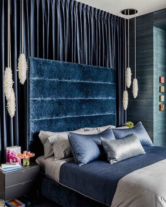 velvet for beautiful bedroom