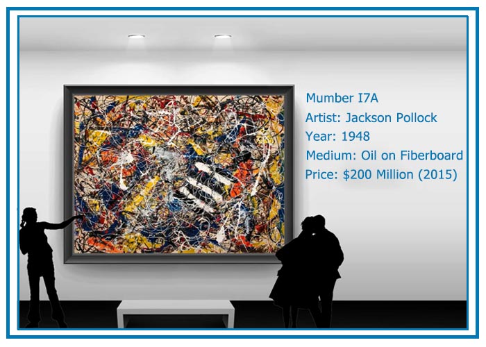 top 10 most expensive paintings ever sold Number 17A by Jackson Pollock