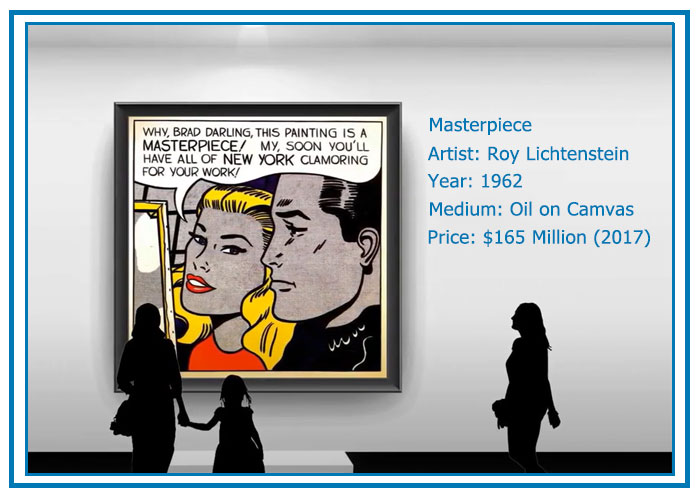 top expensive painting in the world 2017 Masterpiece by Roy Lichtenstein - Value $165 Million