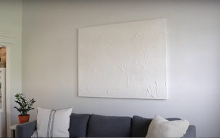 A diy painting hang up the living room wall-1