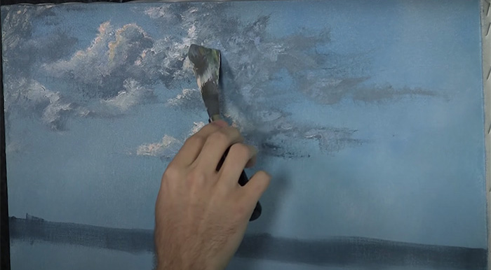 how-to-paint-sky-and-cloud-with-palette-knife