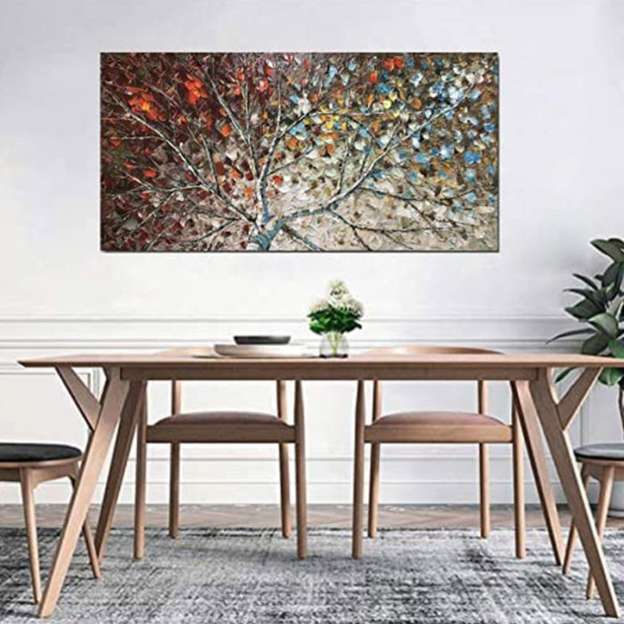 Large Aspen Tree Upward View Acrylic Contemporary Colorful Art