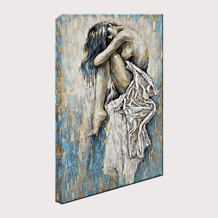 After Showers Nude Woman Oil Painting Decor Living Room Wall - Image 3