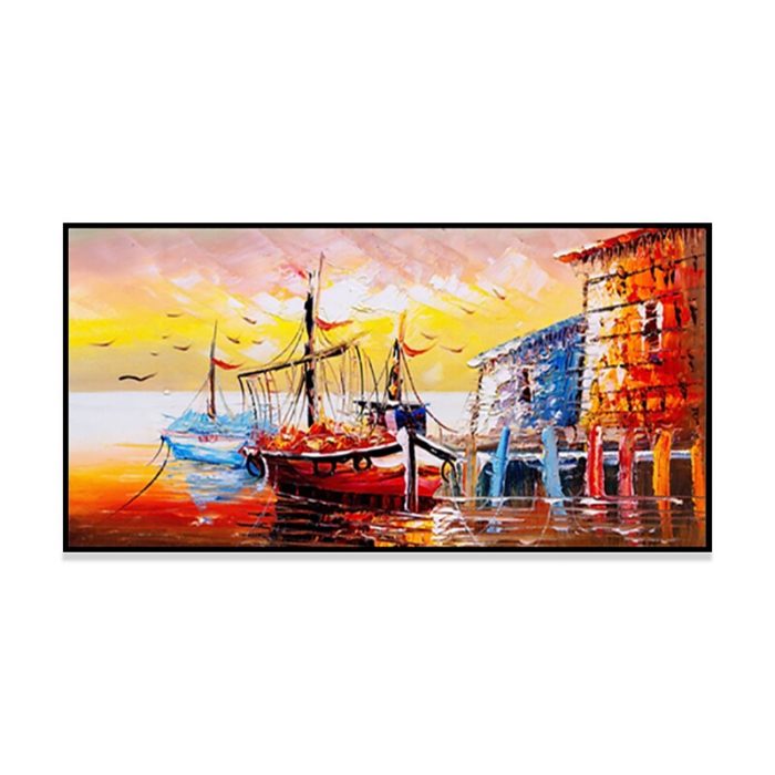 Ancient Times Voyages Large Art Oil Painting Decor Living Room - Image 2