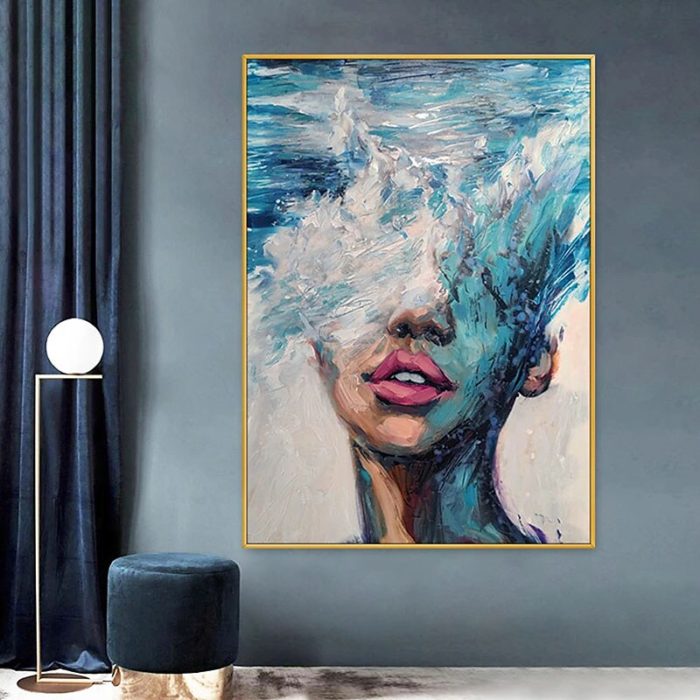 Lindsay Rapp Art Wall Art Modern Portrait Painting Home Decoration