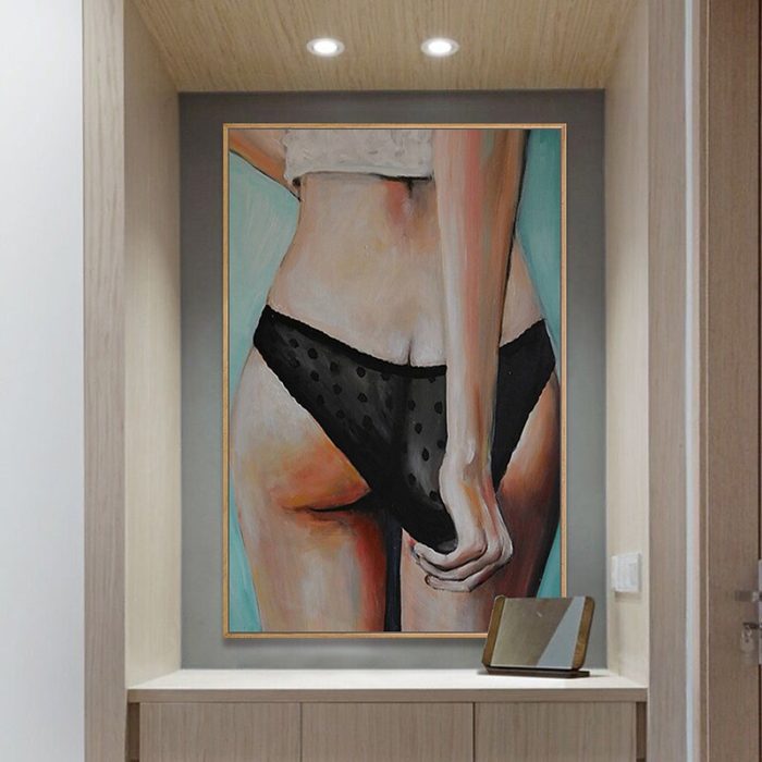 Modern Figure Wall Art People Nude Painting Living Room Decor - Image 6