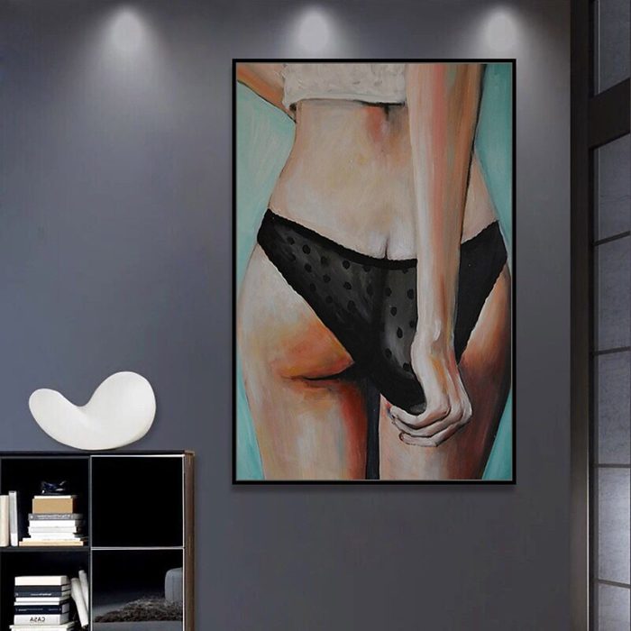 Modern Figure Wall Art People Nude Painting Living Room Decor - Image 5