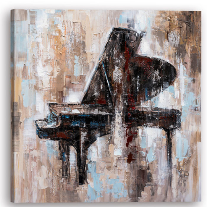 Piano Oil Painting On Canvas Music 48x48 Inch Painting Room Decor - Image 2