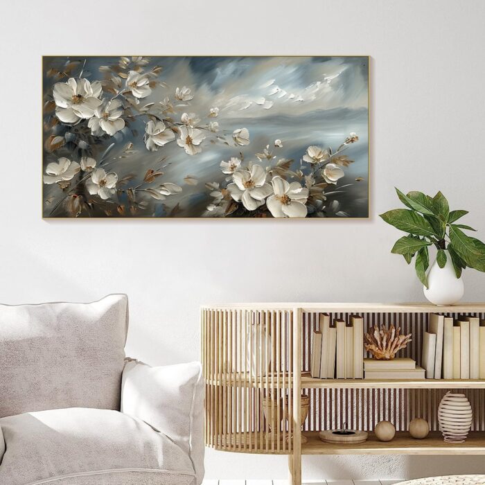 Large Flower Canvas Wall Art Blossom Artwork Abstract Paintings on Canvas for Home Decorations Wall Decor - Image 6